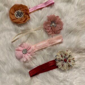 Bundle (4) of Various Delicate Flowers on FOE headband
